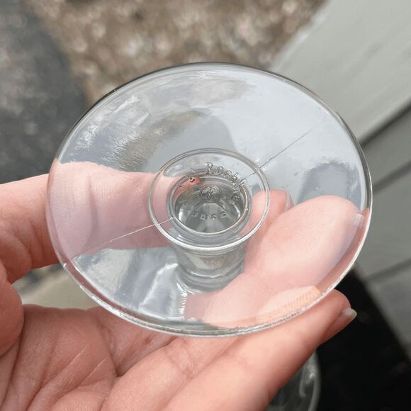 La Rochère Fleur-de-Lis French Wine Glasses Set of 2 - Vintage-Inspired - Picture 4 of 12